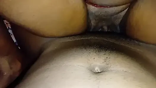 Big Pussy African Black Ebony Girl Riding my Big Dick hard