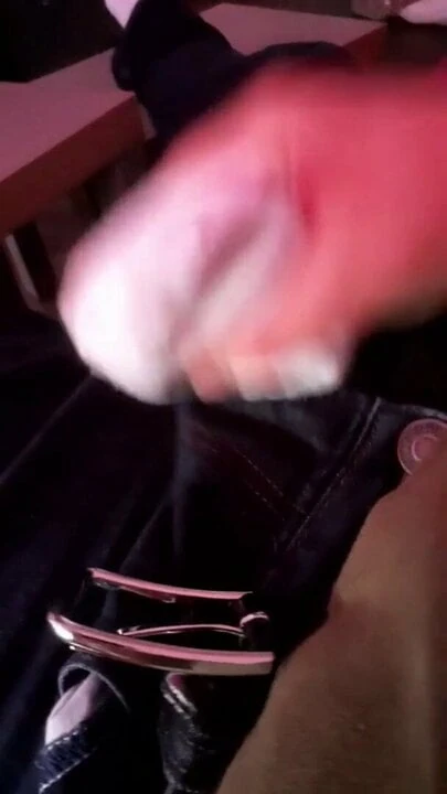 Cum in white lotto socks