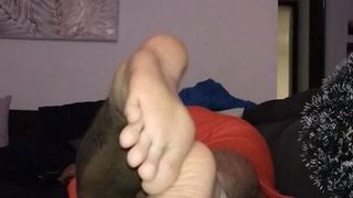 spill your cum on the feet of this latino