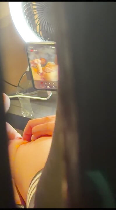 POV: My husband secretly records my private webcam show