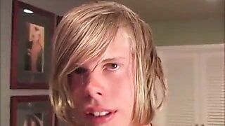 Porn casting young blond boy