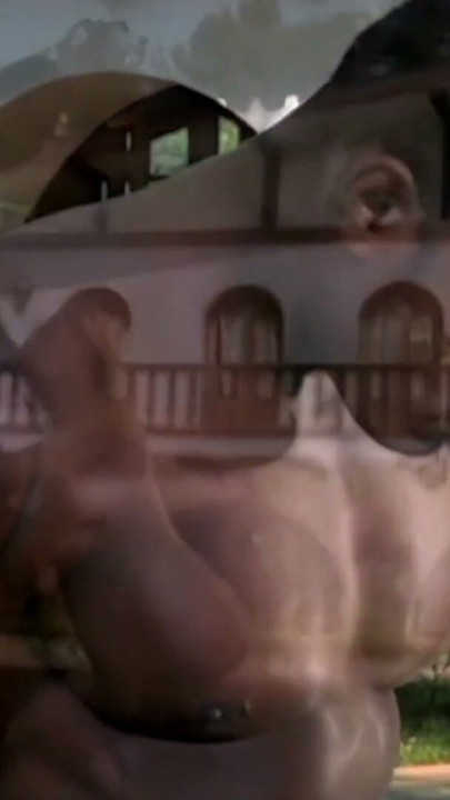 By her pool the blonde milf with small tits is eager for interracial anal sex | Clip 2