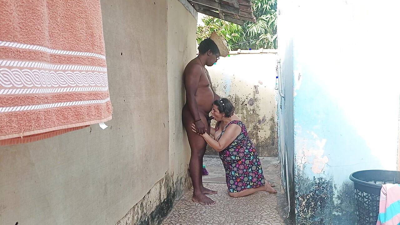 I caught the neighbor at home and came inside her