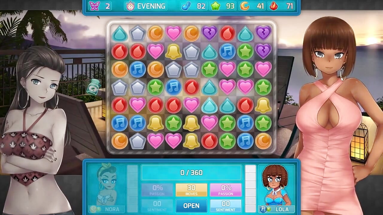 HuniePop 2 - двойное свидание - часть 6 возбужденные крошки в нижнем белье, Loveskysan