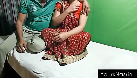 Beautiful Wife Waiting For Her Husband In Sharee.