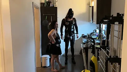 Fetish Lofts Clean-up Session with TV Slave Part 1-3