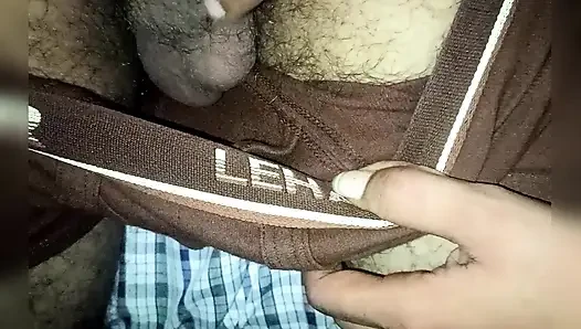 Fucked girlfriend sitting in bed