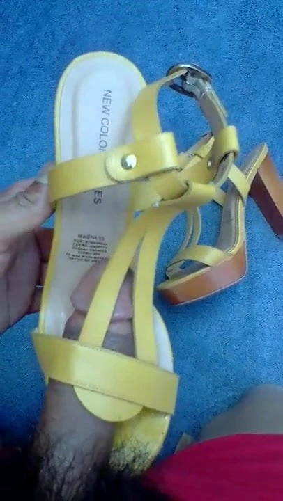 Tacones amarillos sandalias shoejob