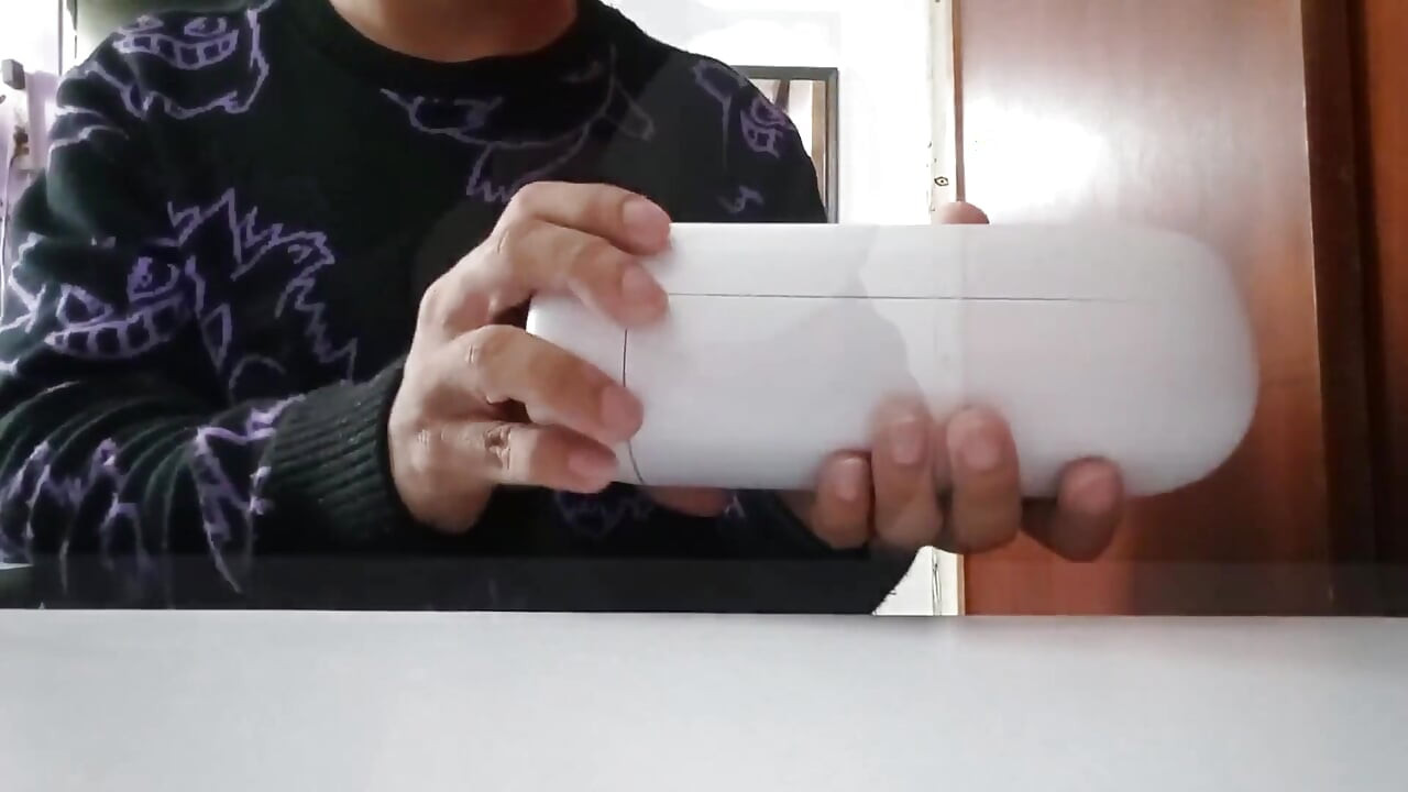 Straight Guy Unboxes Sex Toy and Ends up Cumming Three Times with It