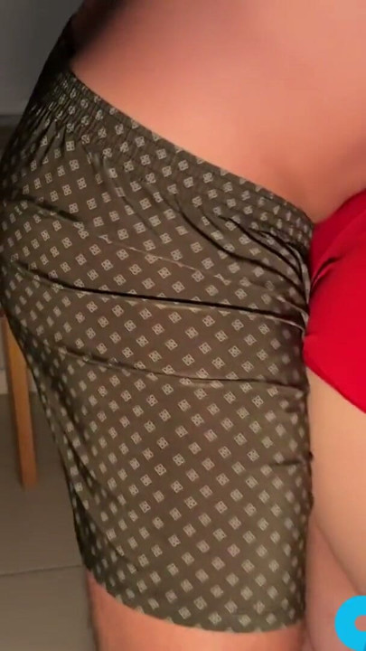 Red Shorts & Green Swim Trunks - Homemade Moments - STUDYINGLOVINGXXX | Clip 1