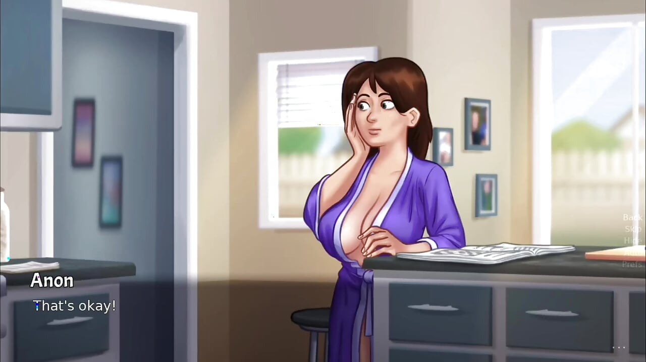 Debbie exposes her big boobs - summer time saga