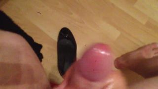 Huge cum inside Wife's Ballerinas