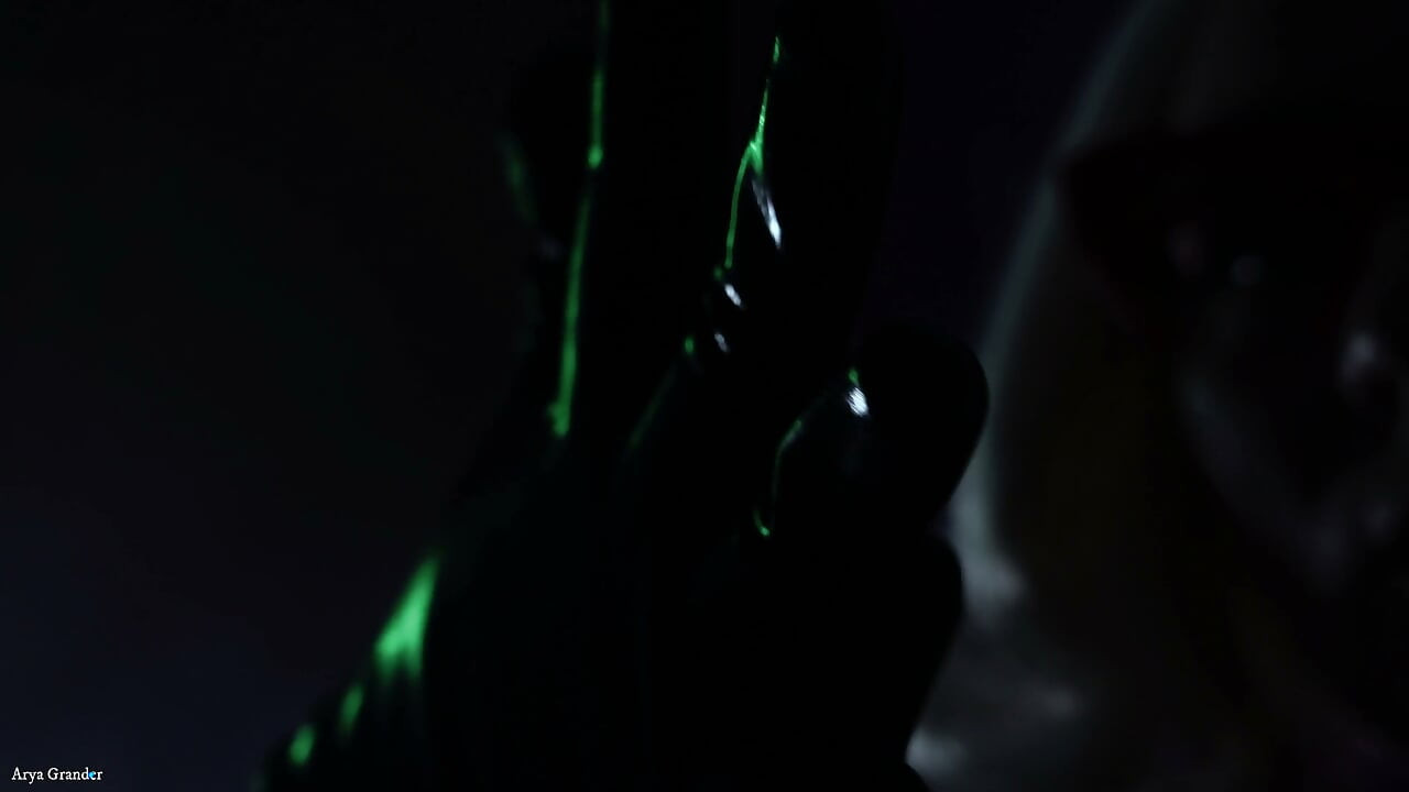 Compilation of ASMR videos: hottest gloves fetish (Arya Grander)