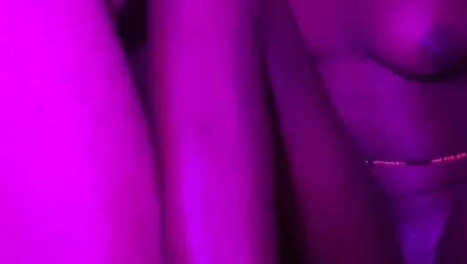 Spooning Ebony Teen Gosdess Juicy Creamy hot Pussy Slowly From the back POV
