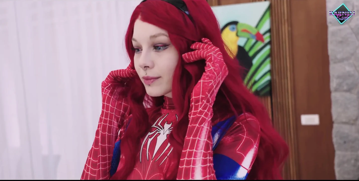 Spider Woman and Her Wet Needy Spider Holes. Thor's Hammer Cream