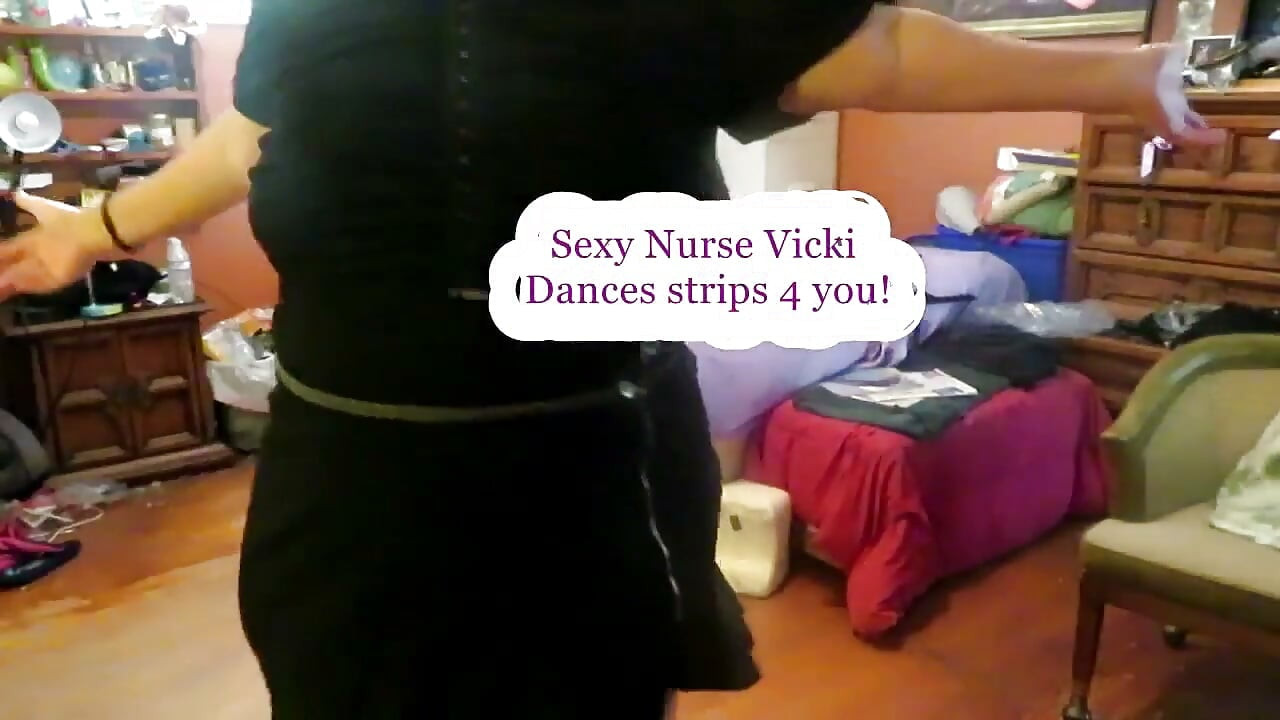 Nurse Vicki Dances Strips for You