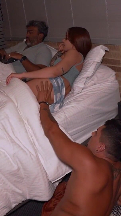 Neighbor locks himself out and has to share the same bed with his neighbor and her husband. | Clip 1