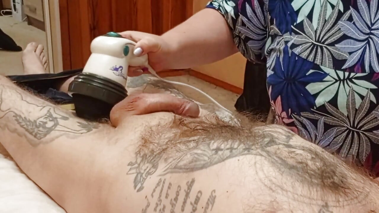 Mother-in-law Massages Dick Jerks It off Until I Cum