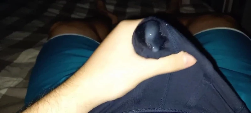 Shooting a load through my boxers