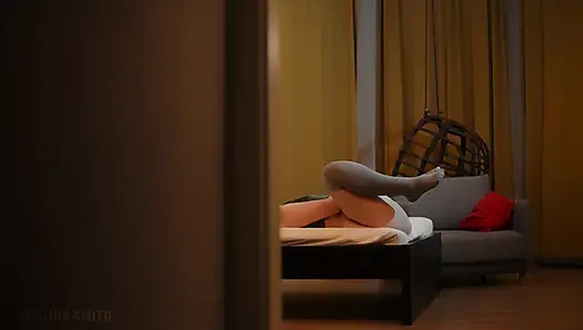 Lezbiyen arkadaşımın önünde gündelik mastürbasyon