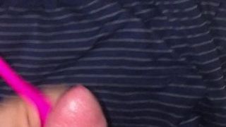 Big Cumshot with my lovense on my cock