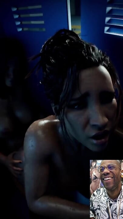 Panam Getting Ass Fucked by Transgender V in a Public Locker Room