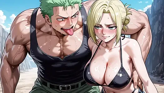 Zoro (OP) x Annie (AOT)