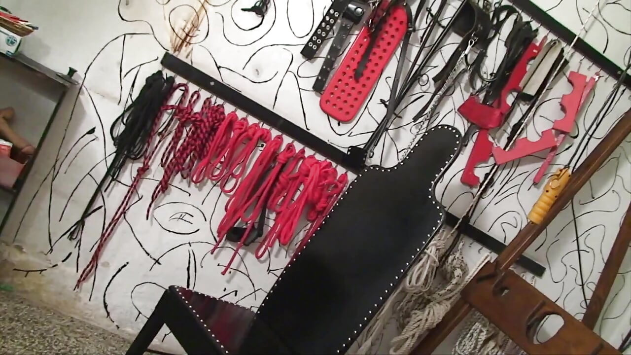 Ugly BDSM 3  Mistress Megan spank her sub with marks