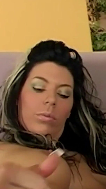Unforgettable moment from "Curious Brunette Wishes She Could Take ALL OF BBC"