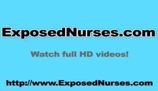 Naughty nurse Sabina pussy gaping at clinic