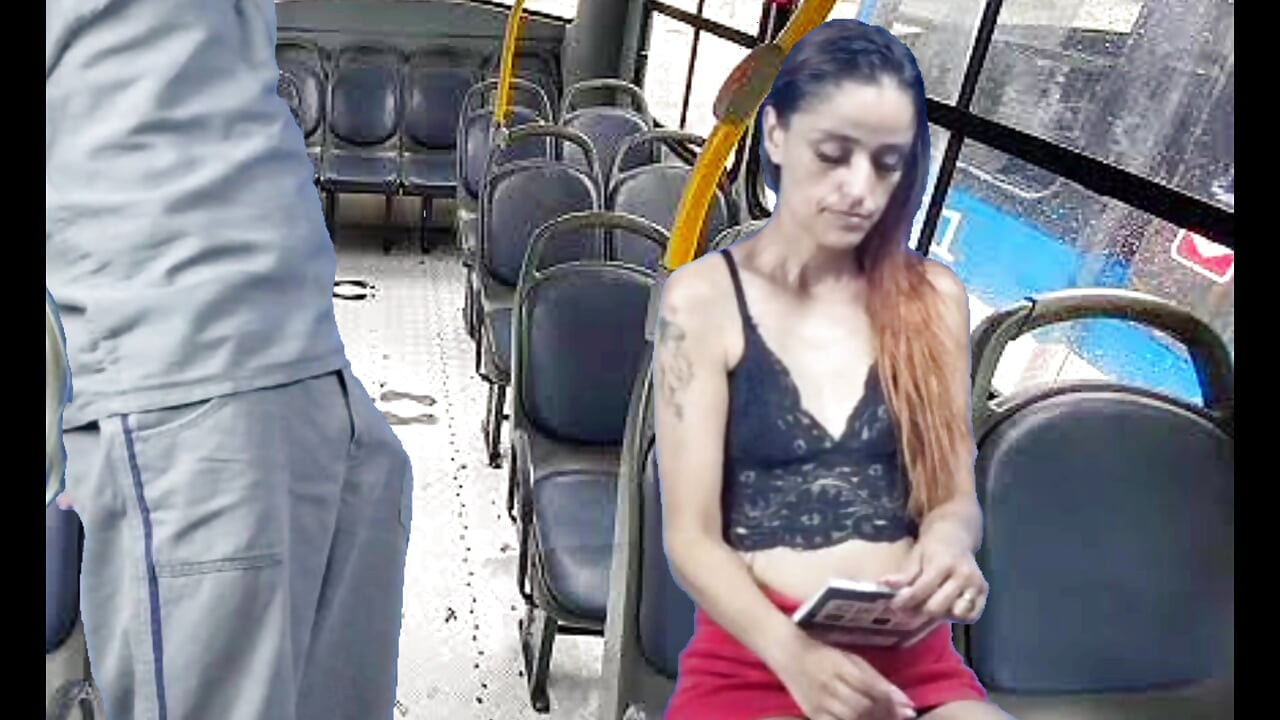 Worker Takes Out Dick and Pushes Women on the Bus