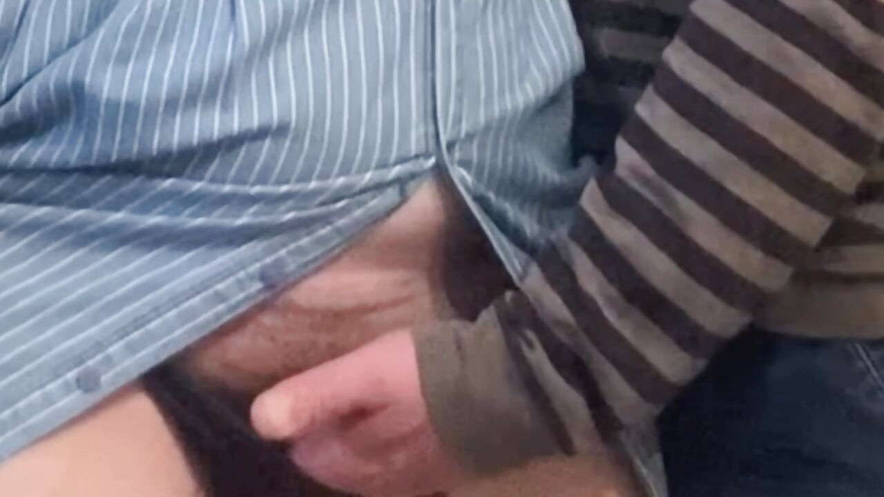 지하철에서 털이 무성한 보지를 문지르는 Perv