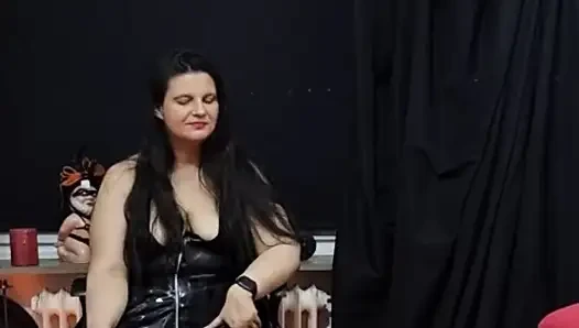 BBW MILF Domina Forces Dumb Slave to Worship Her Sweaty Feet - Foot Fetish Humiliation