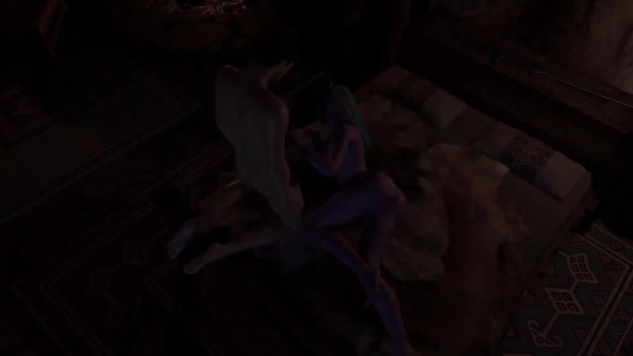 A Night Elf in Skyrim Handjob and Blowjob - Skyrim 3D Porn Parody
