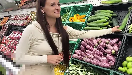 A Teacher Saw a Student Choosing Cucumbers at a Store, but Noticed She Had Lubricant Between Her Legs and Offered to Help