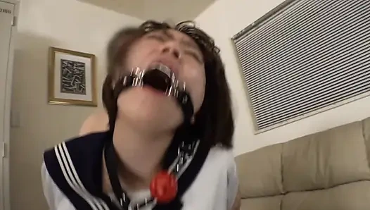 Neon Tokyo Tease, a Fresh Country Woman Drifting Through the City with Glossy Lips.