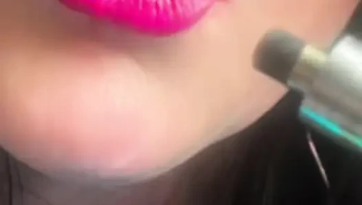 Smoking Hot Pink Seductive Lips & Slow Motion Vapor Bliss