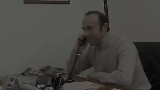 He Calls a South American Slut to Give Him a Blowjob in the Office.