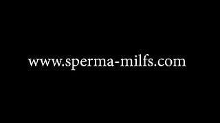 Gangbang de leche para pervertida sperma-milf perra Jana - 40605