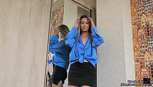 Горячая, обожаемая анал мачеха получает трах в задницу красивого качества с анальным кримпаем