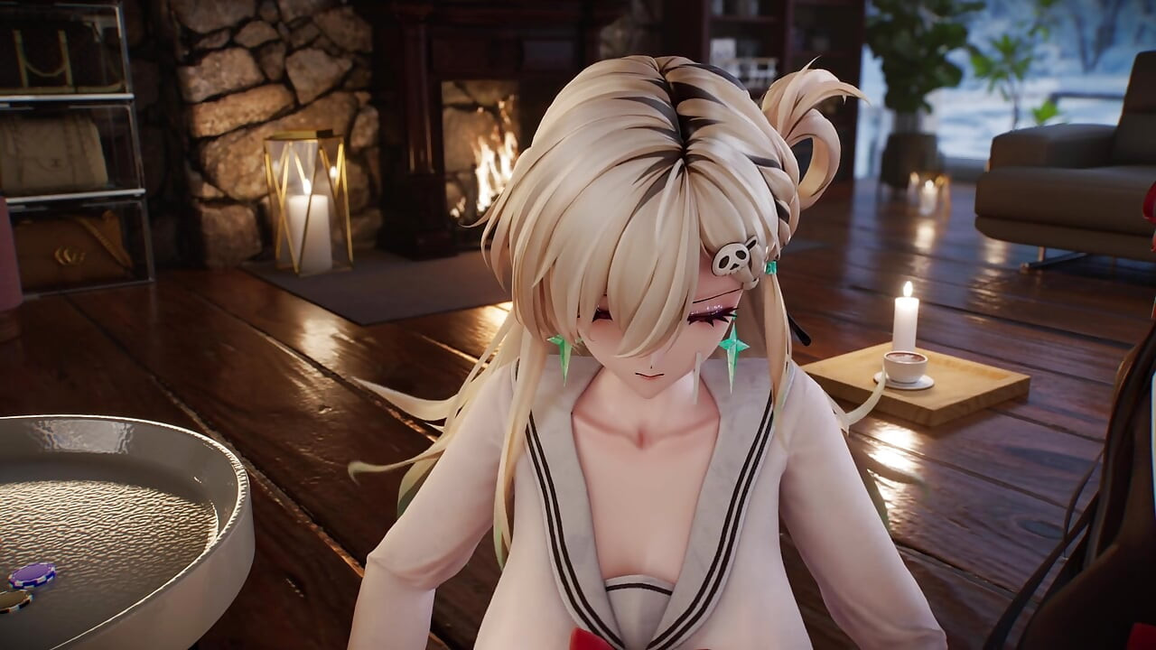 3D anime lány durva kutyapózos és anális - 3D hentai hardcore