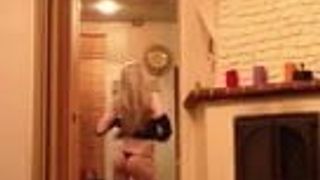 Young transvestite dance