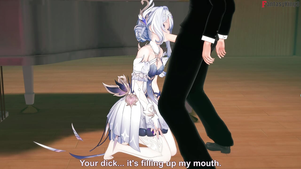 Odette sexy dancer sucks her pianist - Genshin Impact