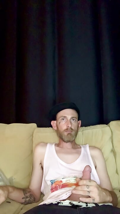 Almost Caught Stroking It at the Airbnb on the Couch