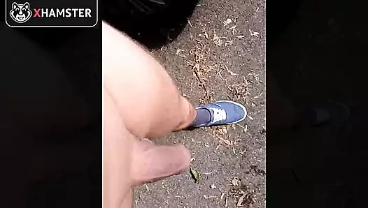 Dutch porn video – Short - Naked walk outside with Dutch talking