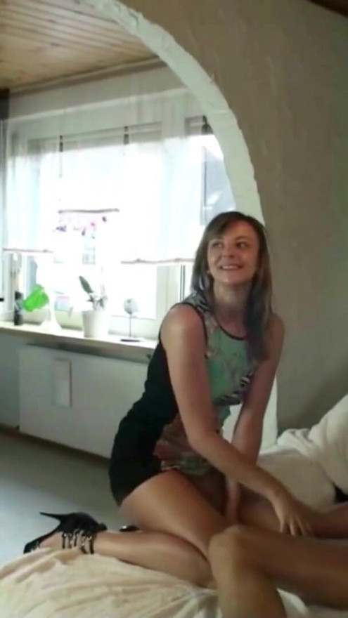 GERMAN SISTER CAUGHT STEP-BROTHER FUCK AND JOIN IN 3SOME | Clip 1