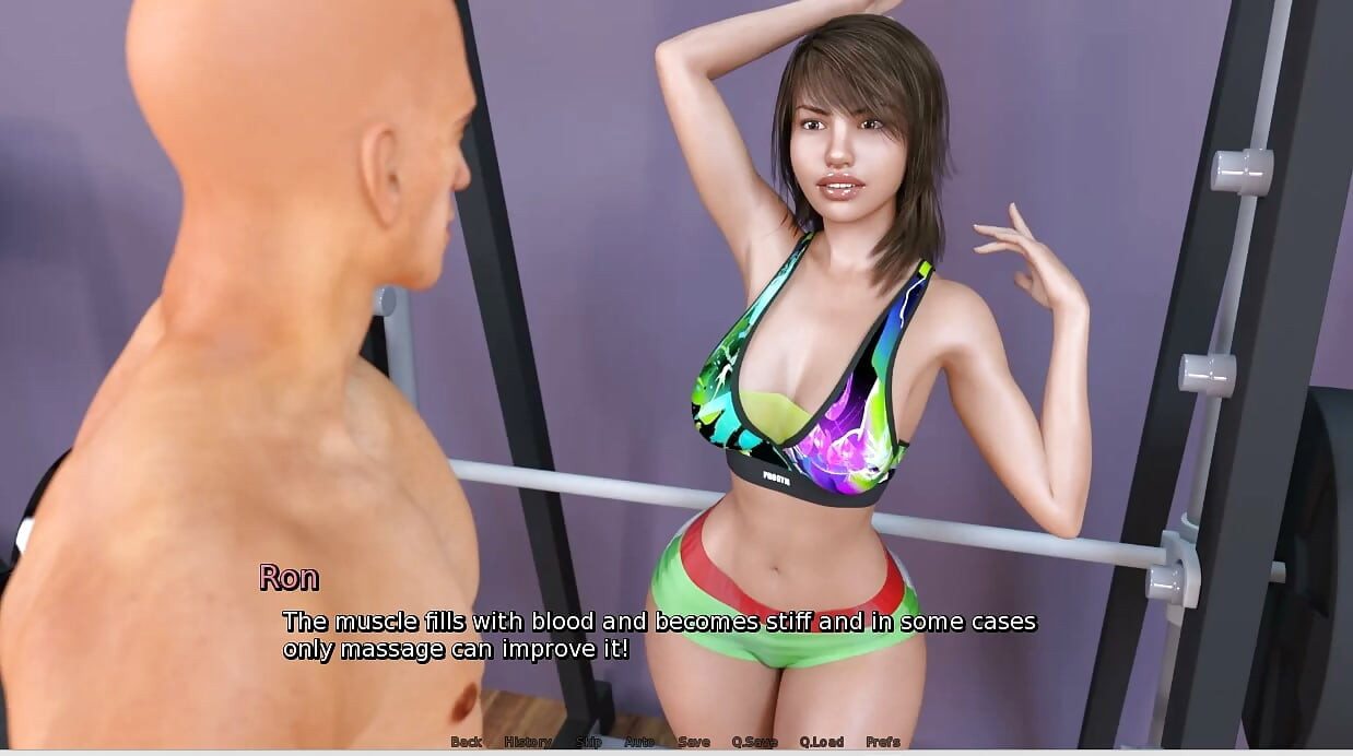 ローラ・ラストフル・シークレット - ゲームプレイ - ロールプレイ - ジム - バウンシング・アス・スクワットとからかいトレーナー