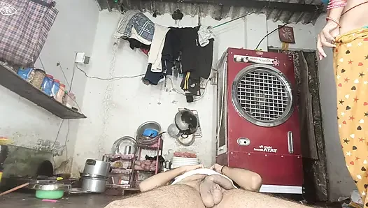 Hot sexy stepsister's fun sex from stepbrother's land when stepsister was alone at home Hindi audio