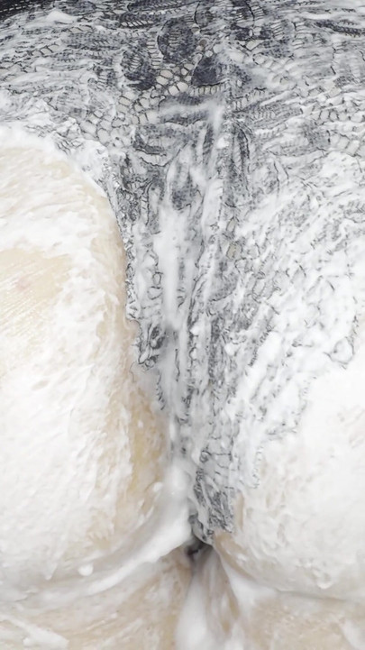Epic moment from "ASMR foam butt massage with pantie on"