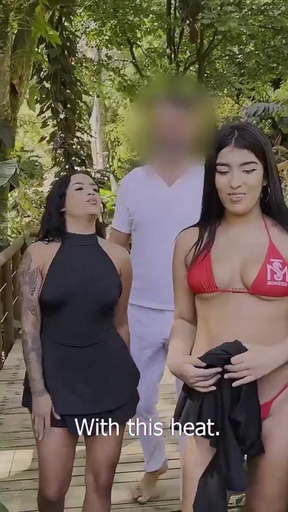 My two LATINA STEPSISTERS snuck into my room... ended up sharing my BIG COCK in an AMATEUR THREESOME | Clip 1